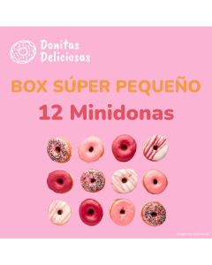 Donuts BOX super pequeño 12 unidades pequeñas